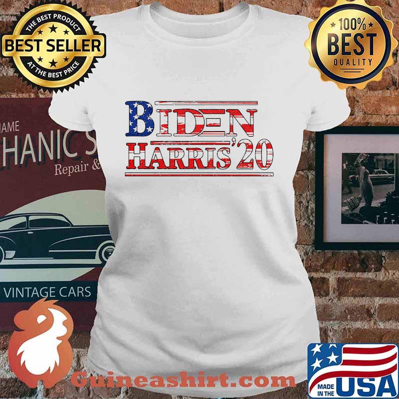 Biden Harris 2020 American Flag Election Shirt Ladies tee