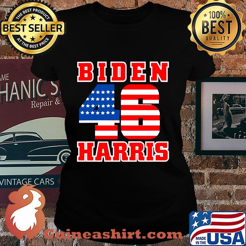 Biden harris 46 classic american flag s Laides tee