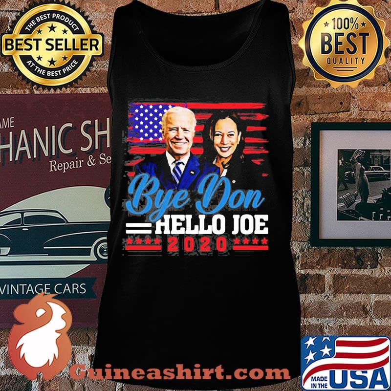 Biden harris bye don hello joe 2020 american flag s Tank top