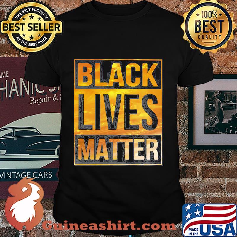 Black lives matter gold vintage shirt