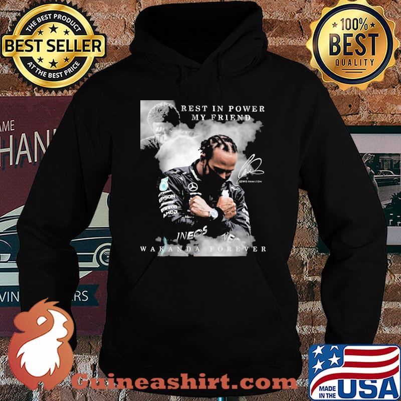 Black panther chadwick boseman rest in forever my friend wakanda forever signature s Hoodie