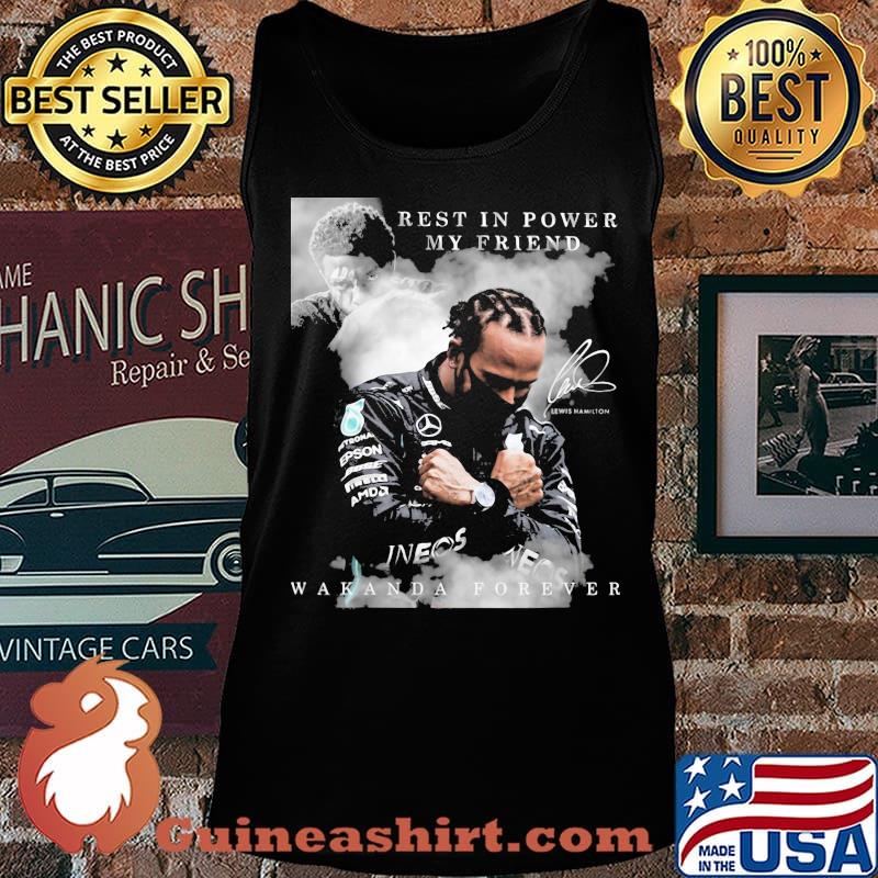 Black panther chadwick boseman rest in forever my friend wakanda forever signature s Tank top