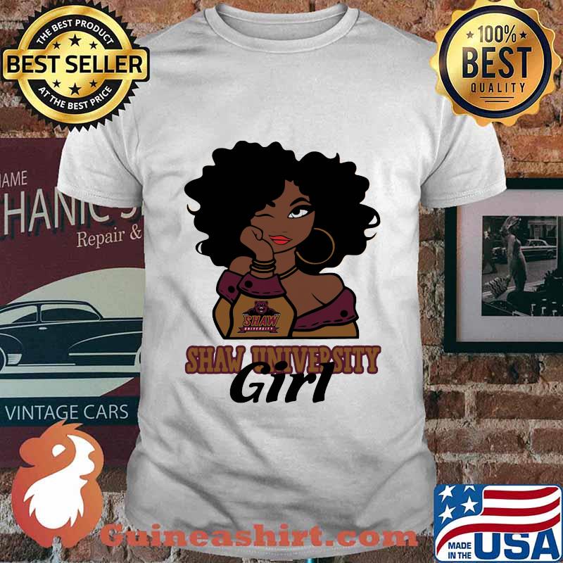Black woman shaw university girl shirt