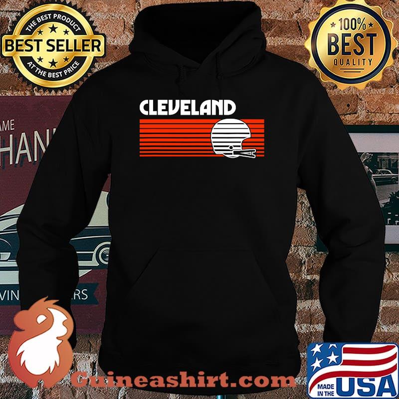 Cleveland football helmet retro game day s Hoodie