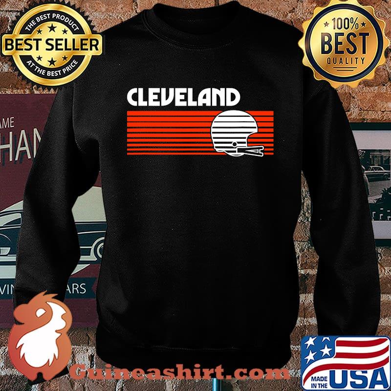 Cleveland football helmet retro game day s Sweater