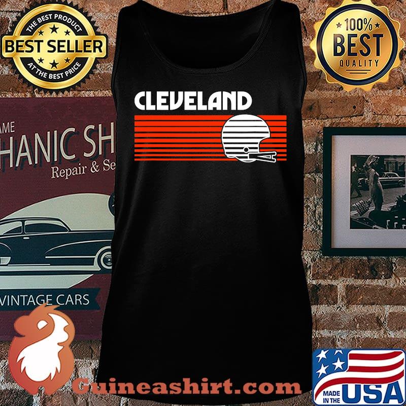 Cleveland football helmet retro game day s Tank top