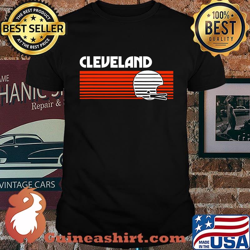 Cleveland football helmet retro game day shirt