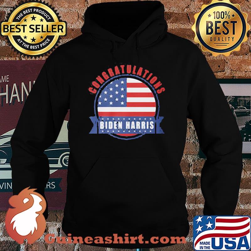 Congratulations president joe biden kamala harris american flag s Hoodie