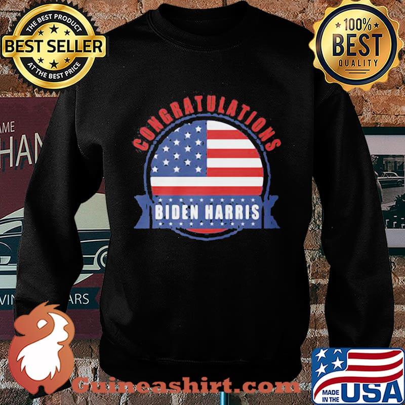 Congratulations president joe biden kamala harris american flag s Sweater