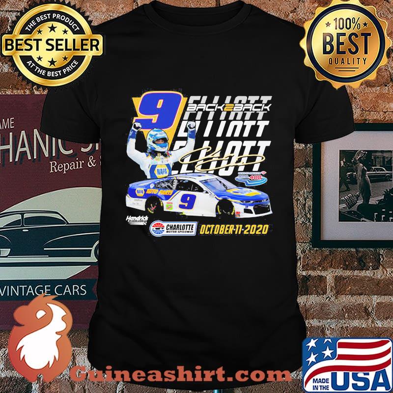 Elliott 9 back charlotte october 11 2020 signature shirt