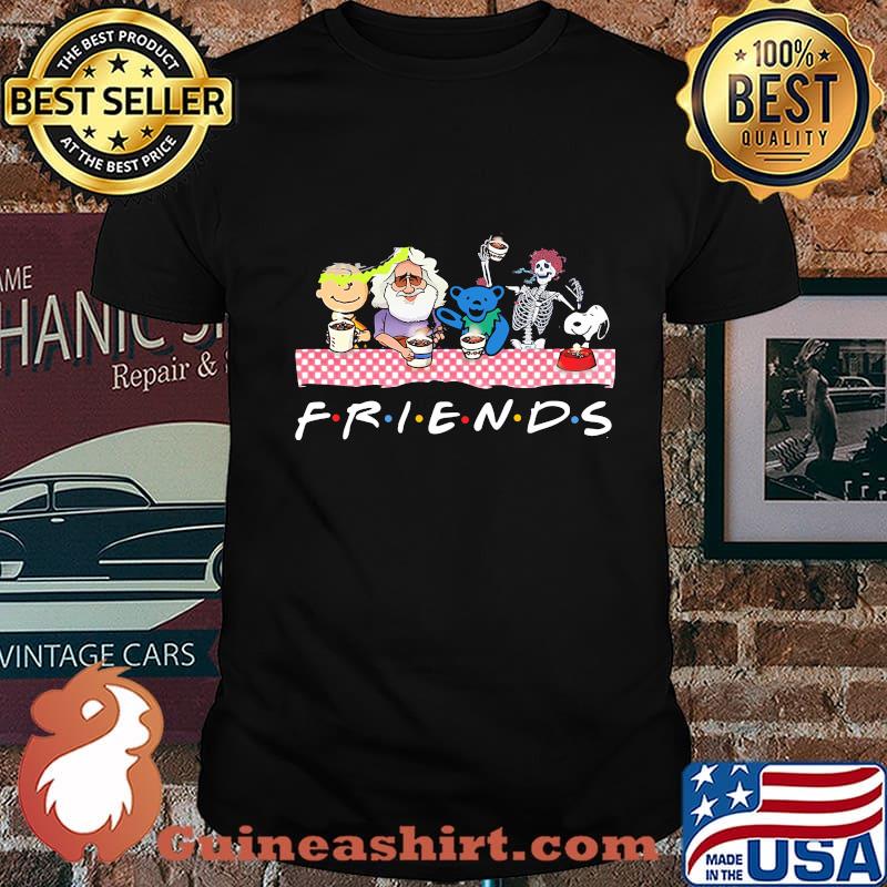 Friends Snoopy Skull Bear Old Man Shirt