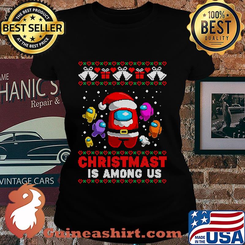 Funny Christmas Costume Among stars Game Us Shirt Laides tee