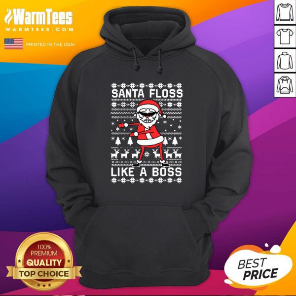 Great Santa Floss Like A Boss Ugly Christmas Shirt - Image 5