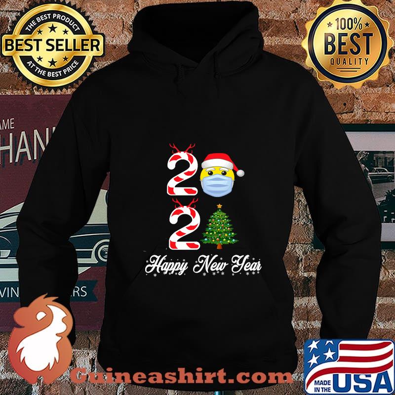 Happy New Year 2021 Christmas Tree Mask Shirt Hoodie