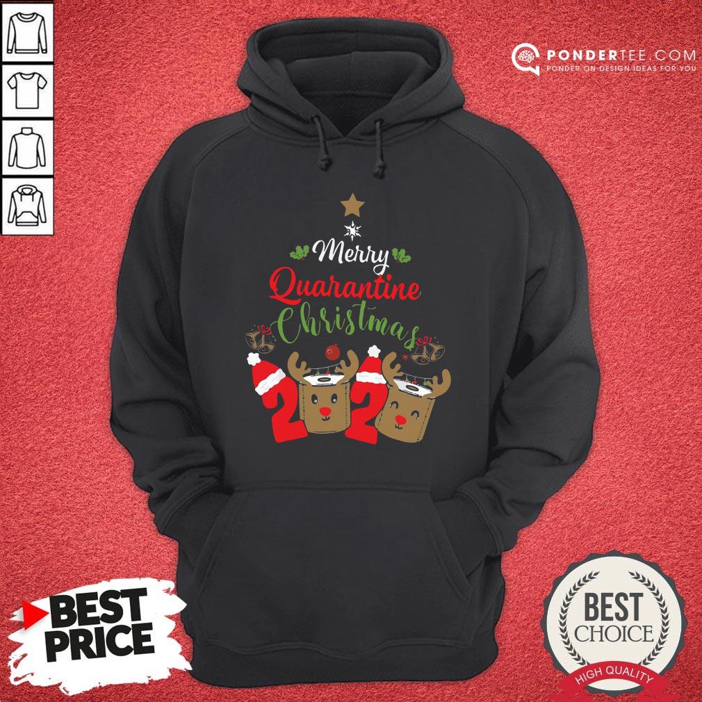 Hot Merry Quarantine Christmas 2020 Toilet Paper Reindeer Shirt - Image 5