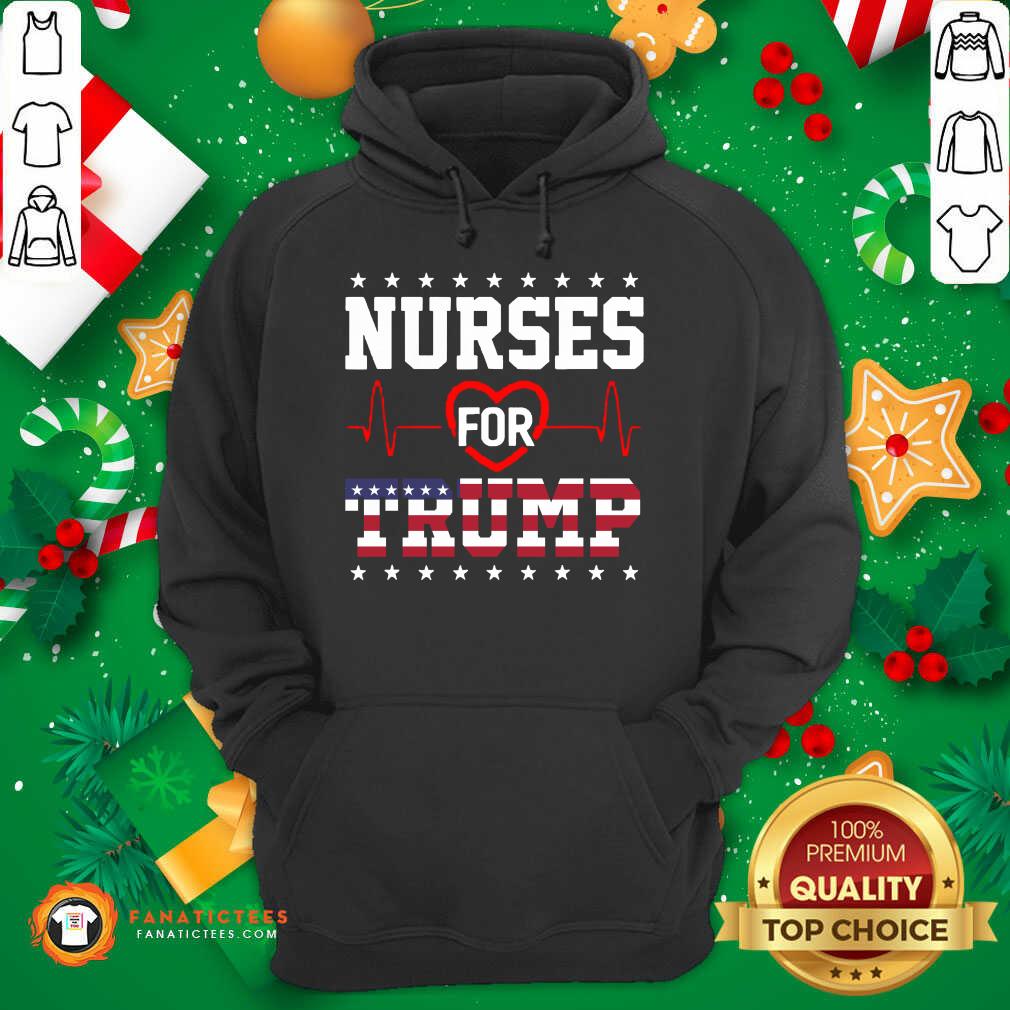 Hot Nurses For Trump Shirt Funny Pro Trump Nurse T-Shirt - Image 2