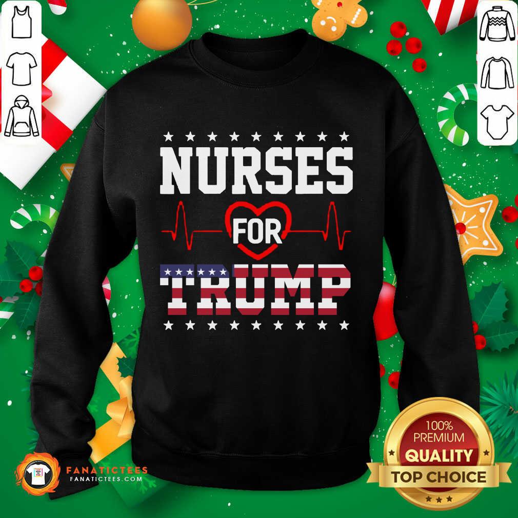 Hot Nurses For Trump Shirt Funny Pro Trump Nurse T-Shirt - Image 5