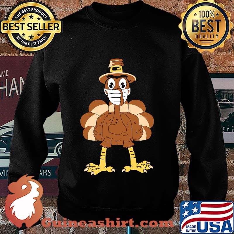 I'm Thankful Thanksgiving Turkey Wearing Mask Shirt Sweater