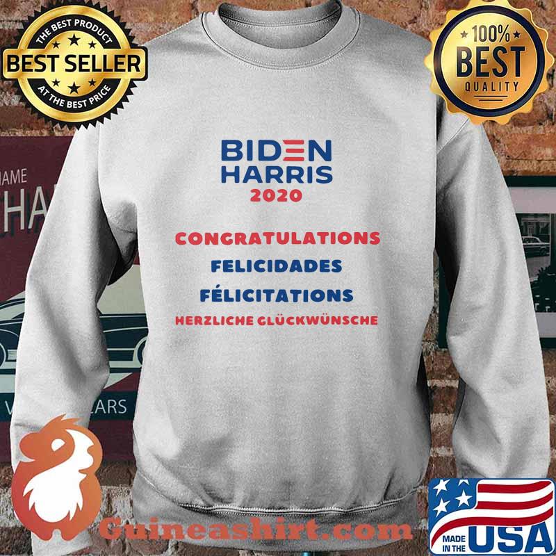 Joe biden kamala harris 2020 congratulations felicidades felicitation herliche cluckwunsche s Sweater