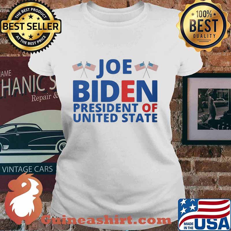 Joe biden president of united state american flag s Ladies tee