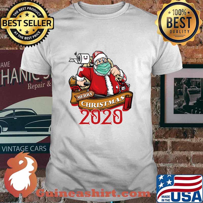 Merry Christmas 2020 With Masks Toilet Paper Santa Shirt