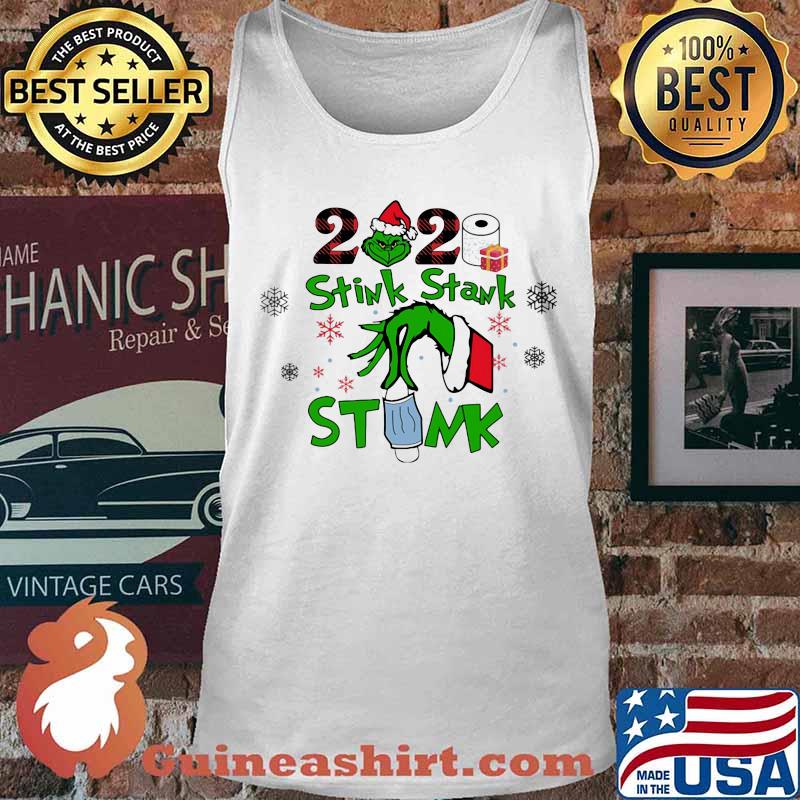 Merry christmas grinch stink stank stunk mask toilet paper 2020 s Tank top