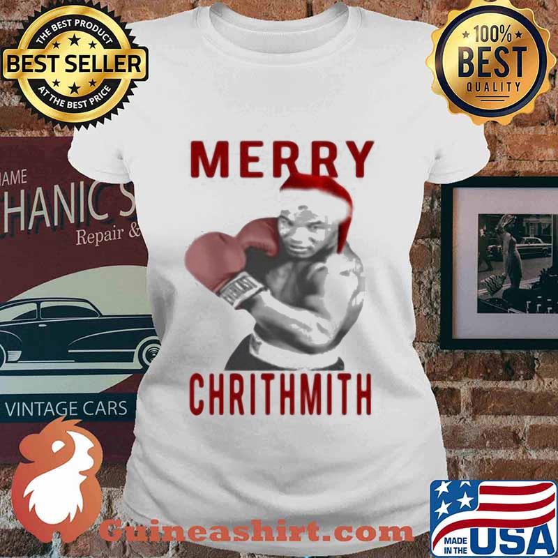 Merry chrithmith christmas mike tyson s Ladies tee