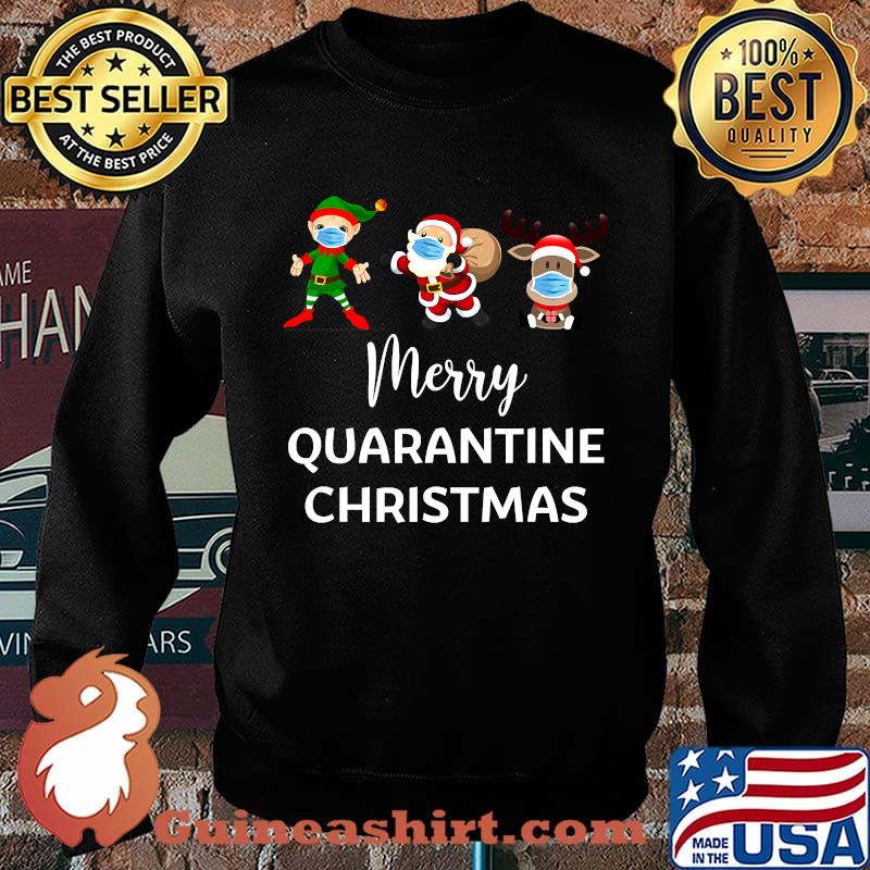 Merry quarantine christmas 2020 pajamas family matching xmas s Sweater