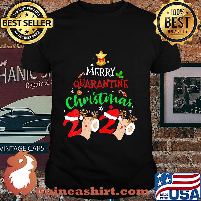 Merry quarantine christmas 2020 toilet paper shirt