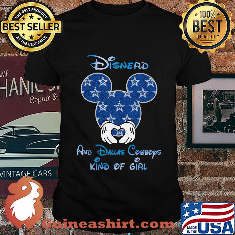 Mickey mouse disnerd and dallas cowboys kind of girl shirt