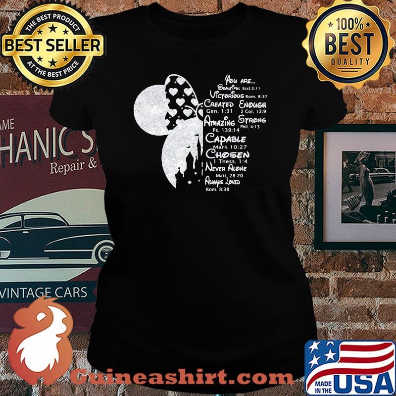 Minnie mouse you are beautiful victorious created enough amazing strong capable chosen s Laides tee