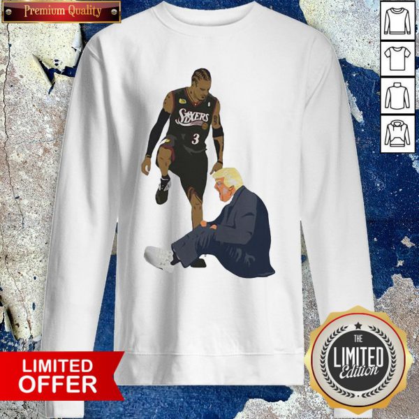 Official Allen Iverson Steps Over Donald Trump Shirt - Image 3