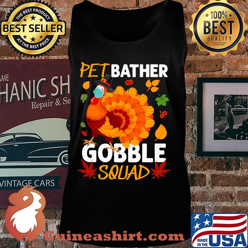 Official Bakery Chef Gobble Squad Turkey Face Mask Thanksgiving Funny Shirt Tank top