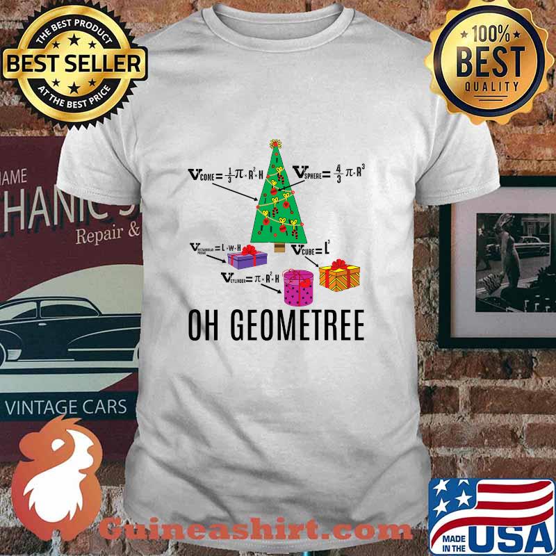 Oh Geometree Math Geometry Christmas Tree Teacher Shirt