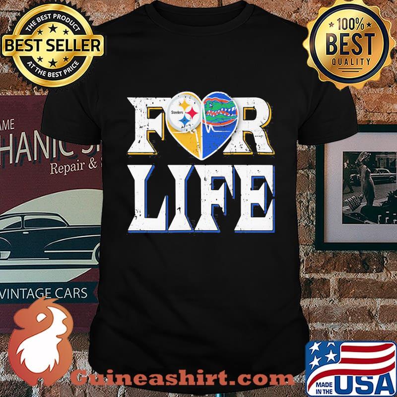 Pittsburgh steelers and florida gators for life shirt