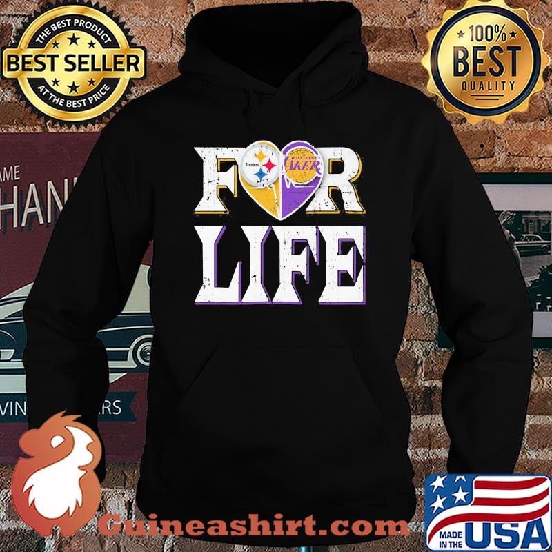 Pittsburgh steelers and los angeles laker for life s Hoodie