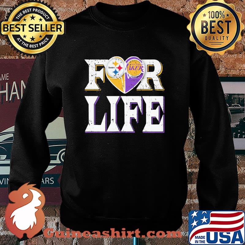 Pittsburgh steelers and los angeles laker for life s Sweater