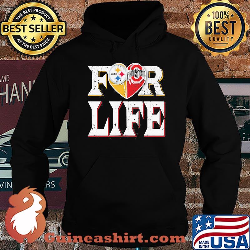 Pittsburgh steelers and ohio state buckeyes for life s Hoodie