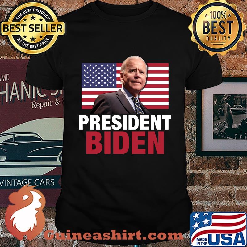 President biden joe election winner american flag democrat shirt