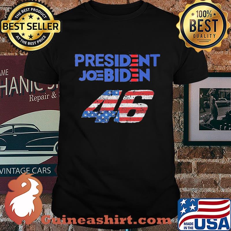 President joe biden 46 american flag 2020 shirt