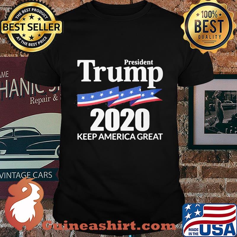 President Trump 2020 Keep America Great American Flag Shirt