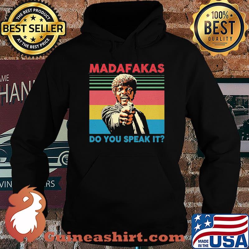 Pulp fiction madafakas do you speak it vintage retro s Hoodie