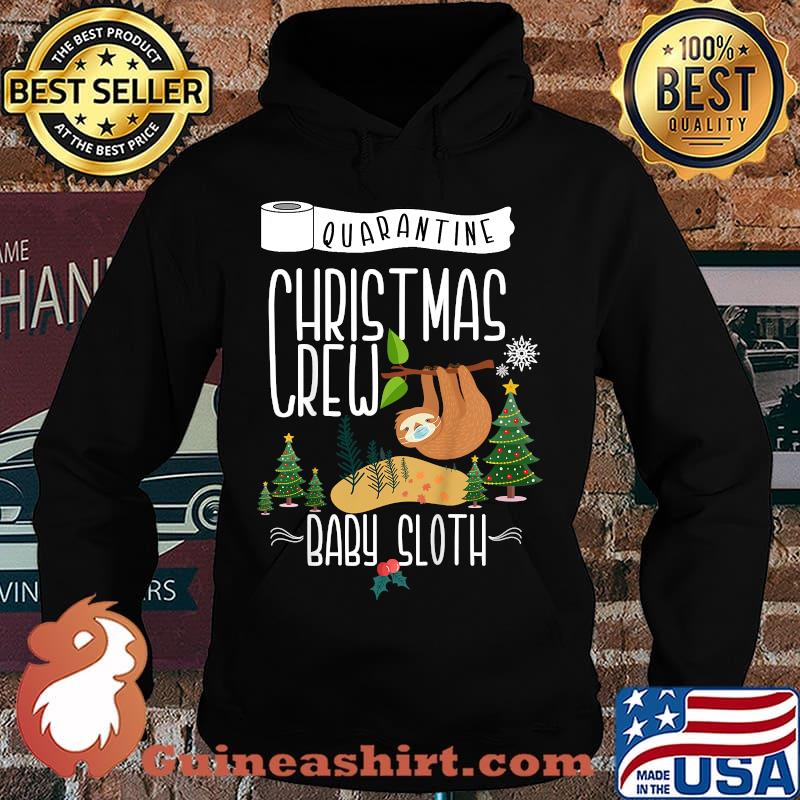 Quarantine christmas crew 2020 baby sloth matching family s Hoodie