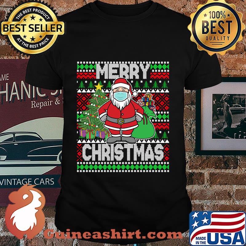 Santa claus wearing mask christmas 2020 shirt