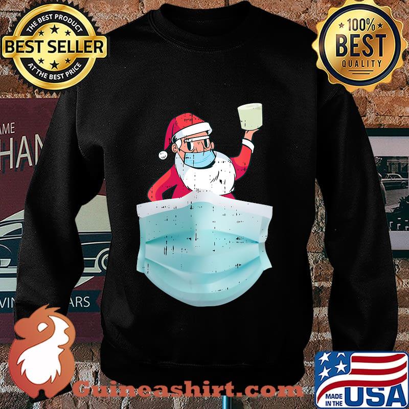 Santa Quarantine Wear Face Mask Toilet Paper Christmas Shirt Sweater