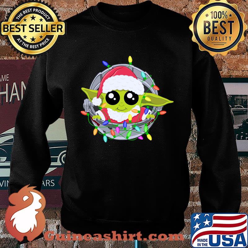Santa Wearing Lights Long Sleeve T-Shirt Sweater