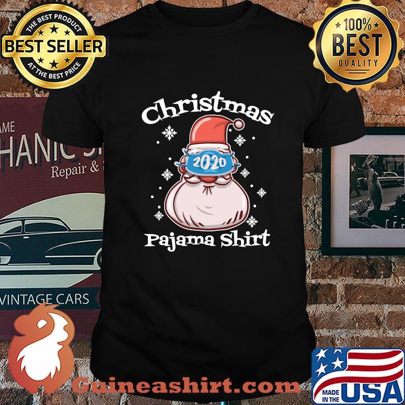 Santa With Wear Mask Christmas 2020 Family Pajamas Xmas Shirt