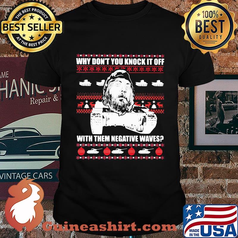 Sergeant oddball with them negative waves ugly christmas shirt