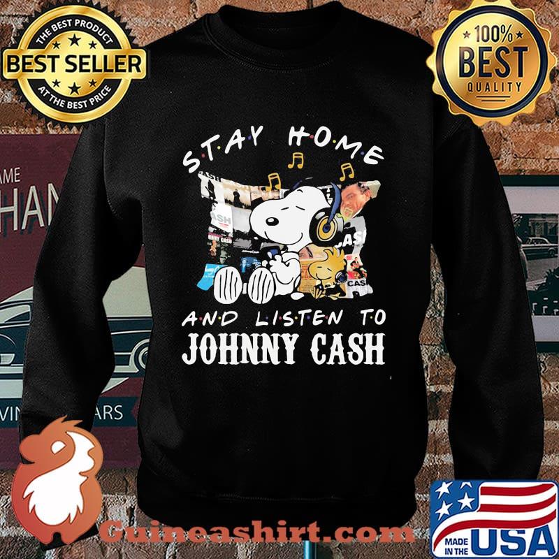Snoopy and woodstock stay home and listen to johnny cash s Sweater