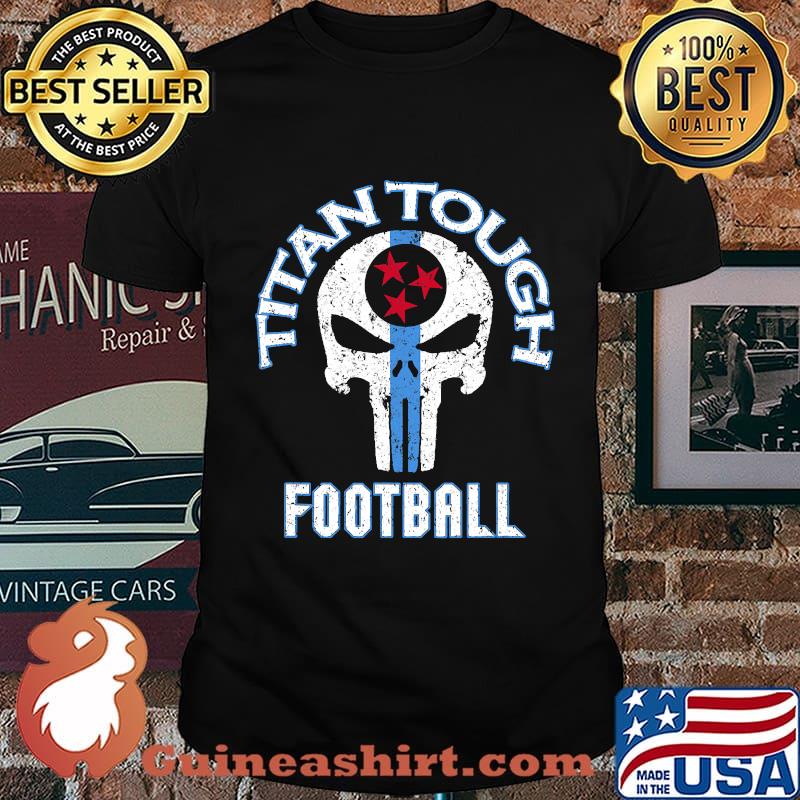 Tennessee Varsity Style Retro Football Skull T-Shirt